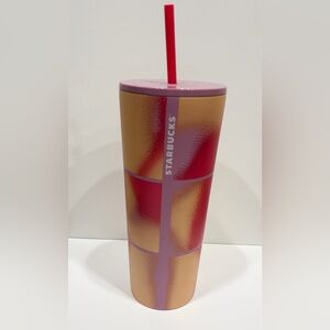 Starbucks Geometric Airbrush Cold Cup (24 oz)